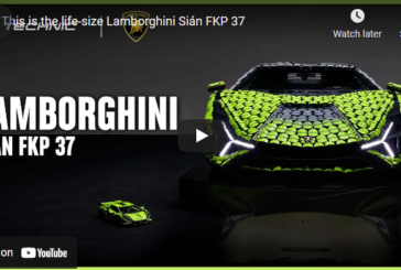 LEGO Made a Life-Size Lamborghini Sian FKP 37