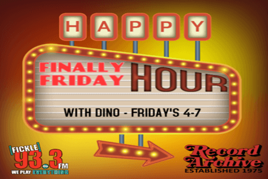 Finally Friday Happy Hour with Dino at Record Archive!