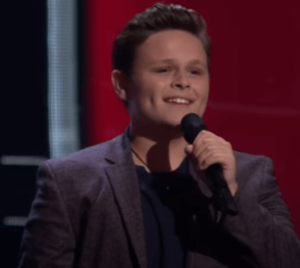 WATCH: 14 Yr old Carter Rubin Grandson of famous musician gets 2 chair turn on The Voice