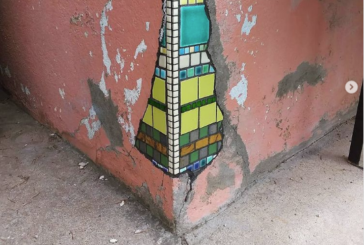 Artist Fixes Cracks in Sidewalk With Colorful Mosaics